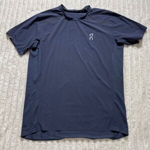 On Performance-T Men's Navy Short Sleeve Lightweight Running T-Shirt Size M